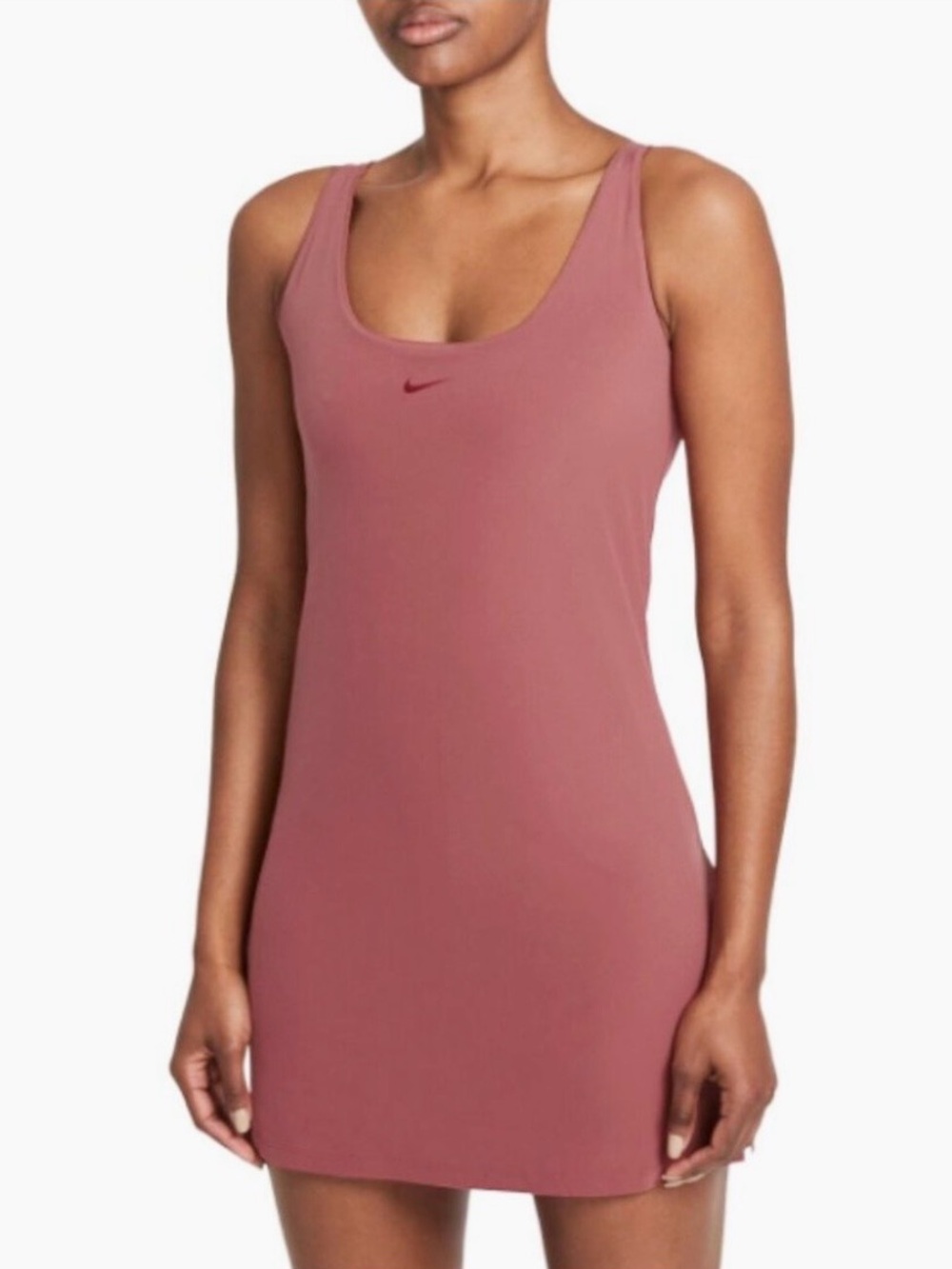 Nike Training Romper Dress Bliss Luxe Canyon Rust Size L Athletic Athleisure